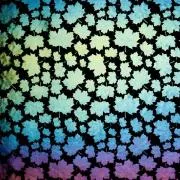 Etched Iridescent Maple Leaves Pattern COE90
