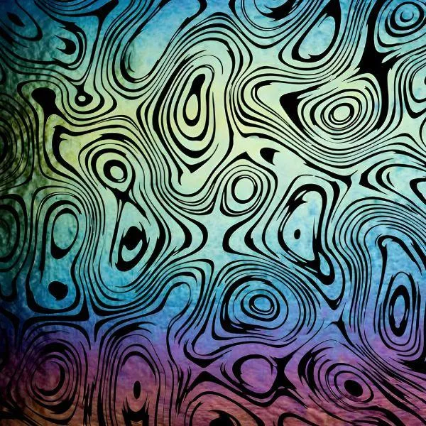 Etched Iridescent Marbled Pattern COE90
