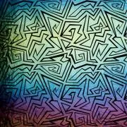 Etched Iridescent Menacing Maze Pattern COE90