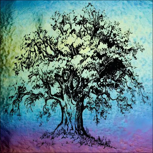 Etched Iridescent Mighty Oak Pattern COE90