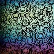 Etched Iridescent Murrini Slice Pattern COE90