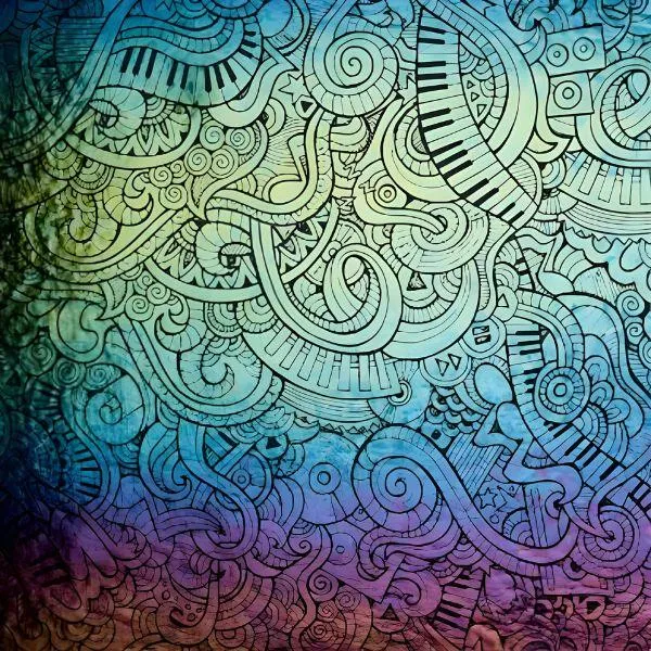 Etched Iridescent Music to my Ears Pattern COE90