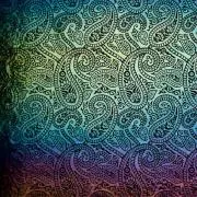 Etched Iridescent Paisley Pattern COE90