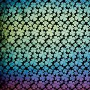 Etched Iridescent Shamrock Pattern COE90