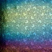 Etched Iridescent Small Hearts Pattern COE90