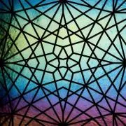 Etched Iridescent Star Mosaic Pattern COE90