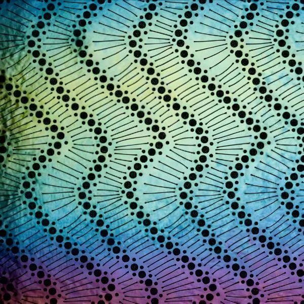 Etched Iridescent Stitches Pattern COE90