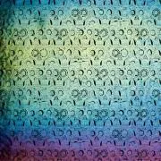 Etched Iridescent Sugar Skull Pattern COE90