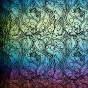 Etched Iridescent Twisted Tracks Pattern COE90