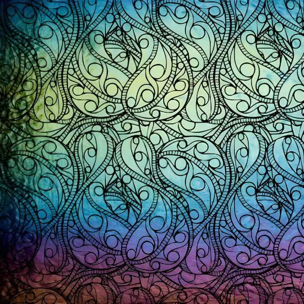 Etched Iridescent Twisted Tracks Pattern COE90