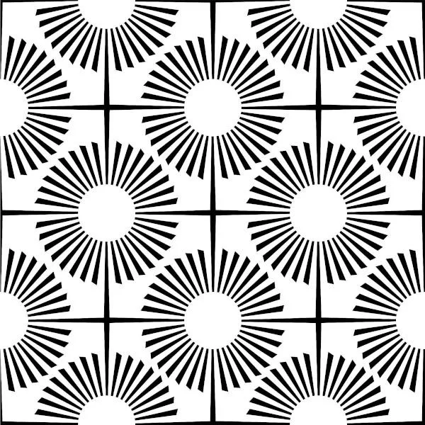 Etched Burst Pattern