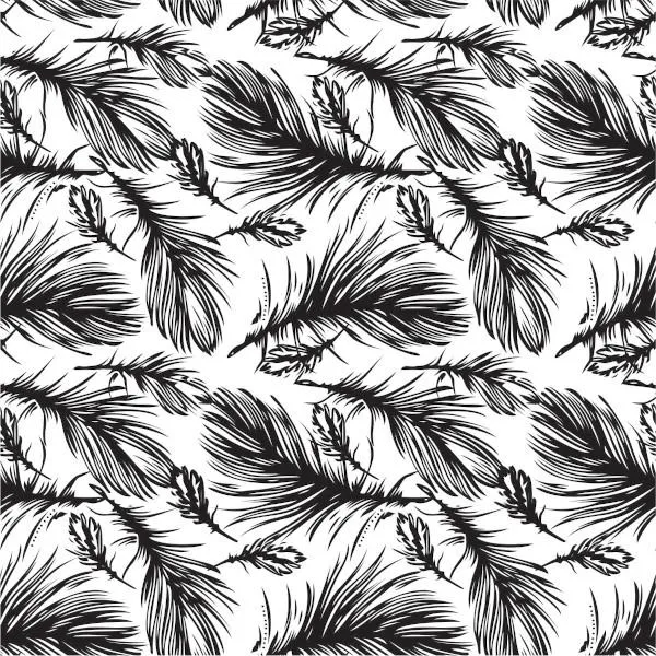 Etched Feathers 2 Pattern