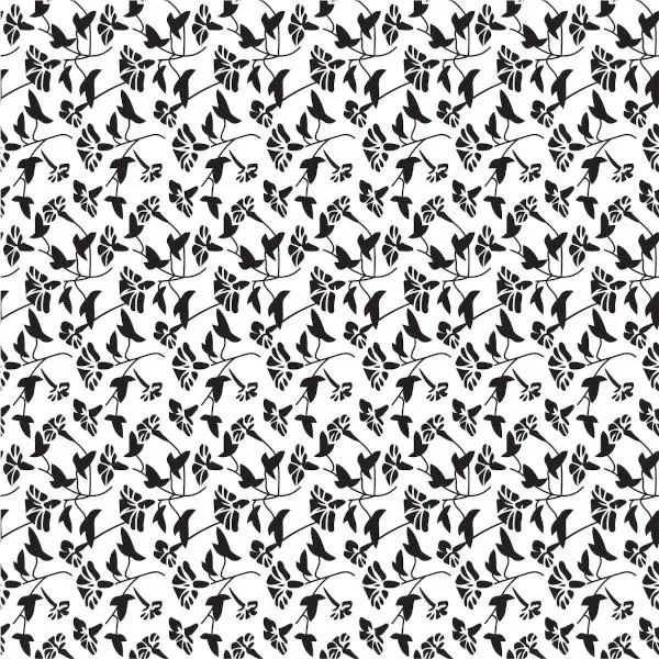 Etched Flowers Pattern