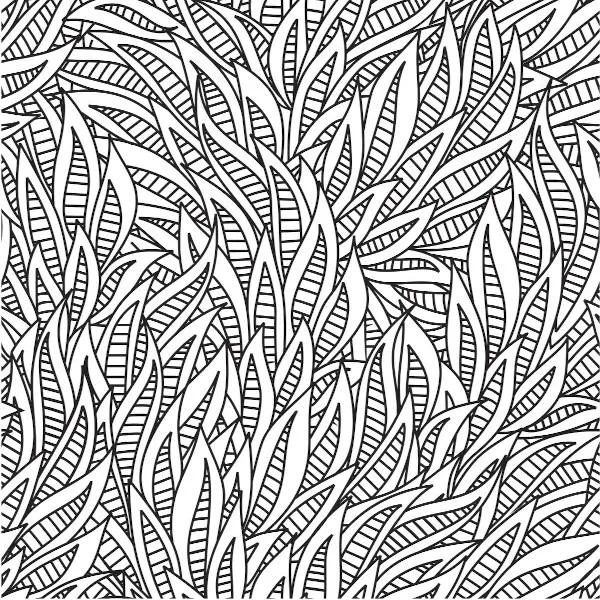 Etched Foliage Pattern