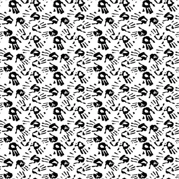 Etched Hands Pattern