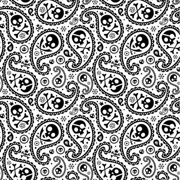 Etched Paisley Pirate Pattern