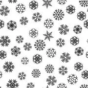Etched Snowflakes Pattern