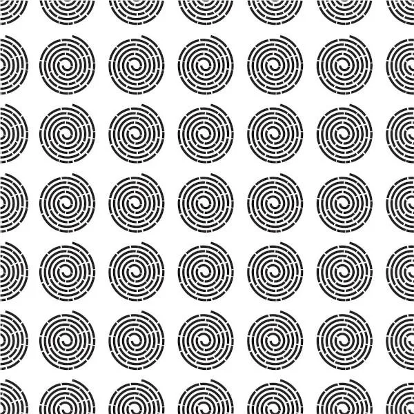 Etched Spirals Small Pattern
