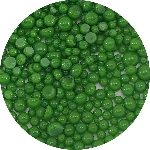 Fern Green Opalescent Frit Balls COE96