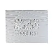 Flower Welcome Textured Fusing Tile