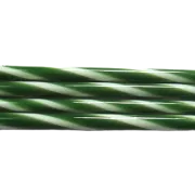 Forest Green and French Vanilla Striped Glass Cane COE90