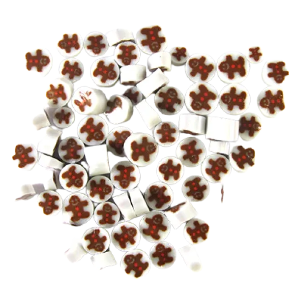 Gingerbread Man Murrini/ Millefiore COE90