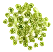 Green Heart Murrini/ Millefiore COE90