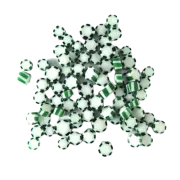 Green Peppermint Twist Murrini/ Millefiore COE90
