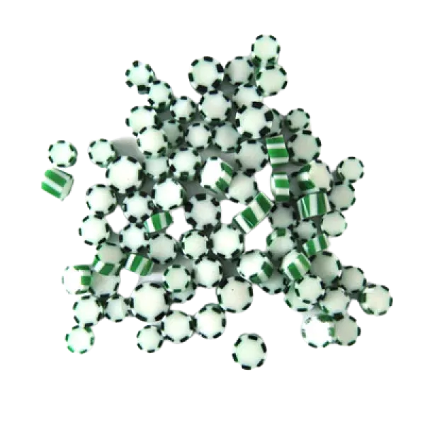 Green Peppermint Twist Murrini/ Millefiore COE90