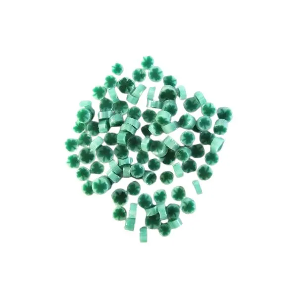 Green with White Clover Leaf Murrini/ Millefiore COE90