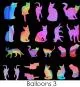 Etched Cat Silhouette Pattern on Thin Glass COE90