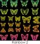 Etched Butterfly Silhouette Pattern on Thin Glass COE90