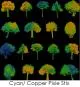 Etched Tree Silhouette Pattern on Thin Glass COE96