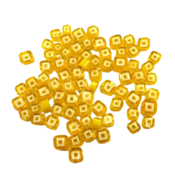 Jewel Square Marigold Murrini/ Millefiore COE90