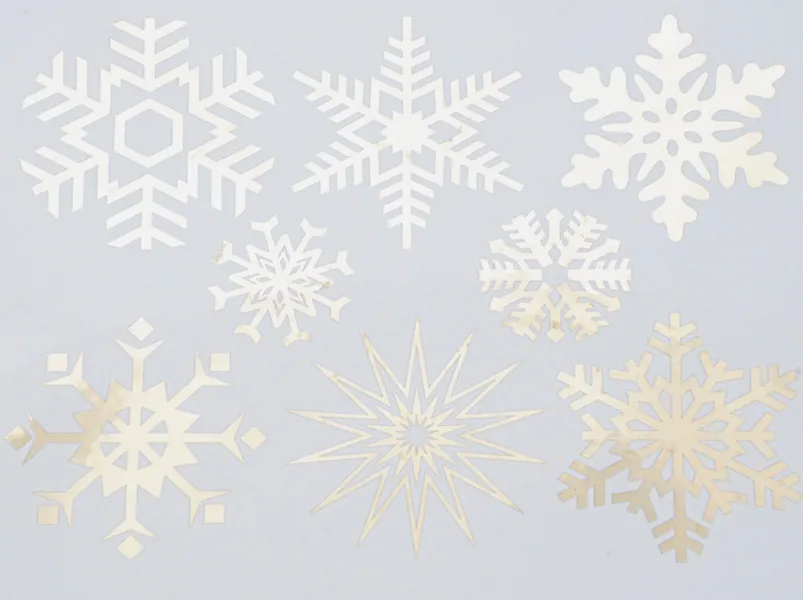 Large Snowflakes Decal Sheet