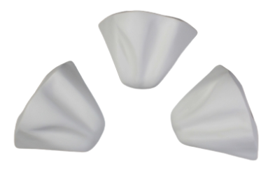 Three Large Petal Attachment For Ruffled Controlled Drop Mold