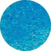 Light Turquoise Blue Transparent Frit Balls COE90