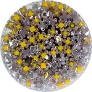 Lilac and Marigold Flowers Murrini/ Millefiore Sticks COE96