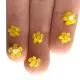 Marigold and French Vanilla Flowers Murrini/ Millefiore Sticks COE90