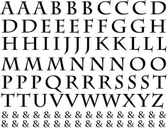 Medieval Alphabet Decal Sheet