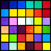 1/2 x 1/2 CBS Dichroic Solid Color Squares on 2mm Thin Glass. Mixed Lot of 20 Squares Per Pack. COE90