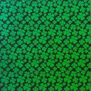 Etched Shamrock Pattern on Thin Glass COE90