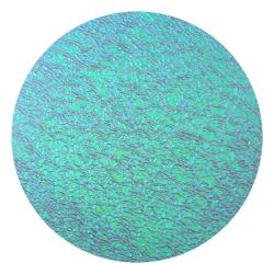 CBS Dichroic Coating Aqua on Clear Ripple Glass COE90