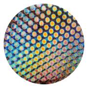 CBS Dichroic Coating Balloons 1 Pattern on Thin Clear Glass COE90