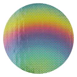 CBS Dichroic Coating Brick 1 Pattern on Thin Black Glass COE90
