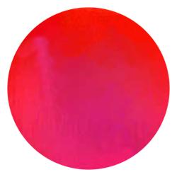 CBS Dichroic Coating Candy Apple Red on Thin Clear  COE96