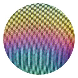 CBS Dichroic Coating Marquis 1 Pattern on Thin Black Glass COE90