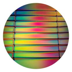 CBS Dichroic Coating Mixture 1.5 Stripes Pattern on Thin Black Glass COE90