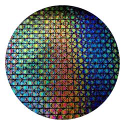 CBS Dichroic Coating Mixture Geodesic Pattern on Thin Clear  Glass COE96