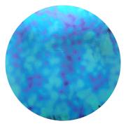 CBS Dichroic Coating Red/ Silver Blue Aurora Borealis Pattern on Thin Clear Glass COE90
